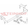 C-036 STEINHOF Фаркоп на Citroen C5 I седан/лифтбек 2004-2008. Требуется подрезка бампера. Тип шара: AH (горизонтальное быстросъемное крепление шара на ключе). Нагрузки: 1800/75 кг, масса фаркопа 23,4 кг (без электрики в комплекте)