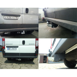 C.018 IMIOLA Фаркоп Citroen Jumper VAN III L1, L2, L3 2006-, FIAT Ducato III VAN L1, L2, L3 2006-, Peugeot Boxer III VAN L1, L2, L3 2006- Необходима подрезка бампера. Тип шара: F. Нагрузки: 3000/100 кг (бе