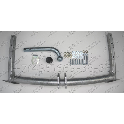 C029A GALIA Полностью оцинкованный фаркоп на Chrysler Grand Voyager III 1995-2001, TownCountry III 1995-2001, Dodge Caravan III 1995-2001. Тип шара: A. Без выреза бампера. Нагрузки: 1800/80 кг, масса фаркопа 24,5 кг
