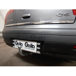C039C GALIA Полностью оцинкованный фаркоп на Citroen C5 II лифтбек 2004-2008. Особенности: для модели с номерным знаком на заднем бампере. Подрозетник уби