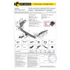 CRV-07-991124.00 PT GROUP Фаркоп с нержавеющей накладкой на Honda CR-V 2007-2012 без подрезки бампера. Тип шара: E (легкосъемный шар под квадрат). Нагрузки: 2000/100 кг, масса фаркопа 20,8 кг (без электрики в комплекте)