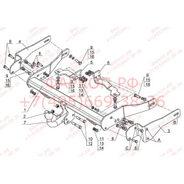 CV 13 AVTOS Фаркоп на Chevrolet Captiva 2013-2018. Необходима подрезка бампера. Тип шара: A. Нагрузки: 2000/100 кг, масса фаркопа 18 кг (без электрики в комплекте)