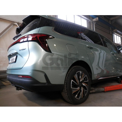 D053C GALIA Полностью оцинкованный фаркоп на Dongfeng Forthing U-Tour 2022-, Forthing Yacht 2023-. Тип шара: C (горизонтальный съемный). Невидимый вырез бампера. Нагрузки: 1500/80 кг, масса фаркопа 17,87 кг