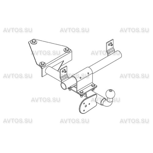 DO 02 AVTOS Фаркоп на Datsun mi-DO хетчбек 5 дверей 2014-2020, Lada Granta хетчбек 2018- без подрезки бампера. Тип шара: H (несъемный сварной). Нагрузки: 750/50 кг, масса фаркопа 9,5 кг (без электрики в комплекте)