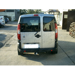 F-058 STEINHOF Фаркоп на FIAT Doblo, в т.ч. Maxi 2001-2010. Требуется подрезка бампера. Тип шара: A. Нагрузки: 1300/90 кг, масса фаркопа 18,5 кг (без электрики в комплек