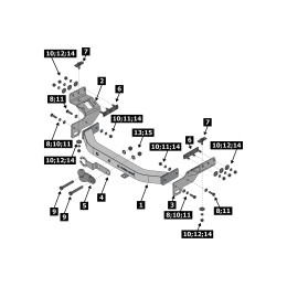 F.4016.002 BERG Фаркоп на Mitsubishi Pajero Sport 2021- без снятия и подрезки бампера. Тип шара: F. Нагрузки: 2000/75 кг, масса фаркопа 19 кг (без электрики в комплекте)