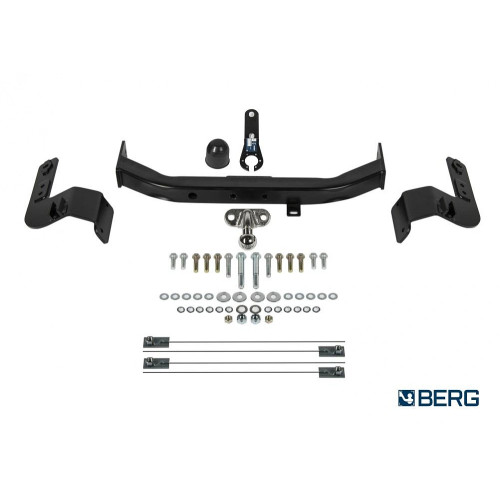 F.5713.001 BERG Фаркоп на Toyota Land Cruiser 200 (кроме Executive, TRD) 2007-2021, Lexus LX 2007-2022 без снятия и подрезки бампера. Тип шара: F. Нагрузки: 1500/75 кг, масса фаркопа 18 кг (без электрики в комплекте)