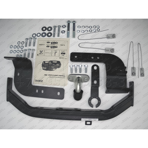 F.5713.001 BERG Фаркоп на Toyota Land Cruiser 200 (кроме Executive, TRD) 2007-2021, Lexus LX 2007-2022 без снятия и подрезки бампера. Тип шара: F. Нагрузки: 1500/75 кг, масса фаркопа 18 кг (без электрики в комплекте)