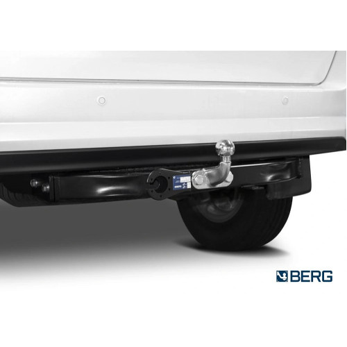 F.5715.001 BERG Фаркоп на Toyota Fortuner (кроме TRD) 2017- без снятия и подрезки бампера. Тип шара: F. Нагрузки: 1500/75 кг, масса фаркопа 21 кг (без электрики в комплекте)
