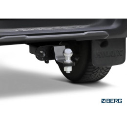 F.5718.001 BERG Фаркоп на Toyota Hilux 2015-, JAC T6 2018- (сборка РФ), JAC T8 Pro 2023- (сборка РФ), Sollers ST6 2023-, Sollers ST8 2025- без снятия и подрезки бампера. Тип шара: E. Нагрузки