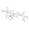 F.5719.001 BERG Фаркоп на Toyota RAV4 2006-2013 (кроме Long) без снятия и подрезки бампера. Тип шара: A. Нагрузки: 1500/75 кг, масса фаркопа 23,2 кг (без электрики в комплекте)