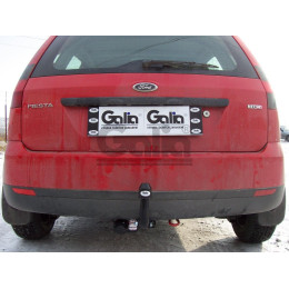 F088A GALIA Полностью оцинкованный фаркоп на Ford Fiesta 2002-2008. Особенности: колесная база 2486 мм. Тип шара: A. Требуется подрезка бампера. Нагрузки: 900/50 