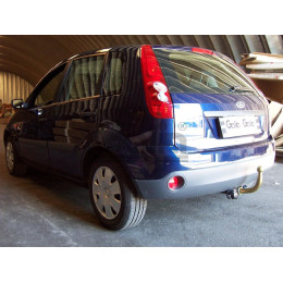 F088A GALIA Полностью оцинкованный фаркоп на Ford Fiesta 2002-2008. Особенности: колесная база 2486 мм. Тип шара: A. Требуется подрезка бампера. Нагрузки: 900/50 