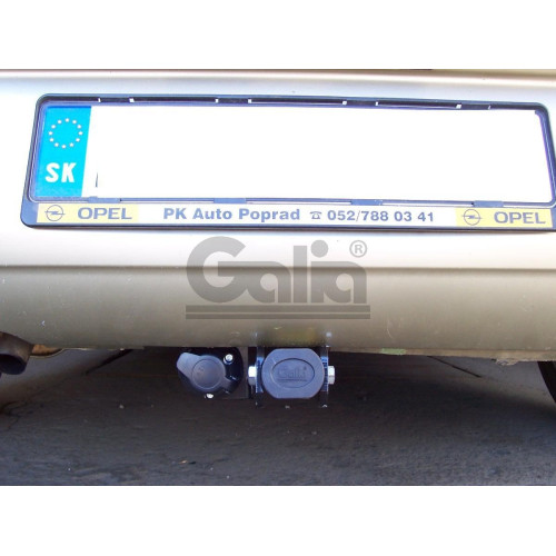 F101C GALIA Полностью оцинкованный фаркоп на Opel Corsa D 2006-2014, FIAT Grande Punto 2005-2010, Grande Punto Evo 2005-2010, Alfa Romeo MiTo 2008-2018. Подрозетник убирается за бампер. Тип шара: C (горизонтальный съемный). Невидимый вырез бампера. Нагруз