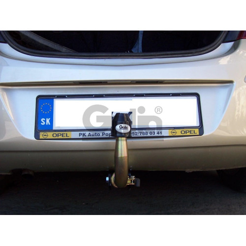 F101C GALIA Полностью оцинкованный фаркоп на Opel Corsa D 2006-2014, FIAT Grande Punto 2005-2010, Grande Punto Evo 2005-2010, Alfa Romeo MiTo 2008-2018. Подрозетник убирается за бампер. Тип шара: C (горизонтальный съемный). Невидимый вырез бампера. Нагруз