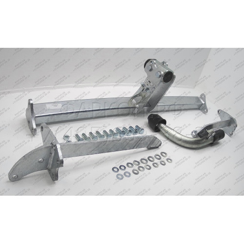 F101C GALIA Полностью оцинкованный фаркоп на Opel Corsa D 2006-2014, FIAT Grande Punto 2005-2010, Grande Punto Evo 2005-2010, Alfa Romeo MiTo 2008-2018. Подрозетник убирается за бампер. Тип шара: C (горизонтальный съемный). Невидимый вырез бампера. Нагруз
