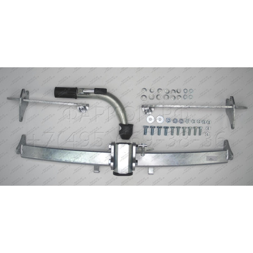 F101C GALIA Полностью оцинкованный фаркоп на Opel Corsa D 2006-2014, FIAT Grande Punto 2005-2010, Grande Punto Evo 2005-2010, Alfa Romeo MiTo 2008-2018. Подрозетник убирается за бампер. Тип шара: C (горизонтальный съемный). Невидимый вырез бампера. Нагруз