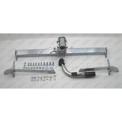 F101C GALIA Полностью оцинкованный фаркоп на Opel Corsa D 2006-2014, FIAT Grande Punto 2005-2010, Grande Punto Evo 2005-2010, Alfa Romeo MiTo 2008-2018. Подрозетник убирается за бампер. Тип шара: C (горизонтальный съемный). Невидимый вырез бампера. Нагруз