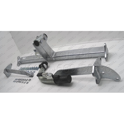 F101C GALIA Полностью оцинкованный фаркоп на Opel Corsa D 2006-2014, FIAT Grande Punto 2005-2010, Grande Punto Evo 2005-2010, Alfa Romeo MiTo 2008-2018. Подрозетник убирается за бампер. Тип шара: C (горизонтальный съемный). Невидимый вырез бампера. Нагруз