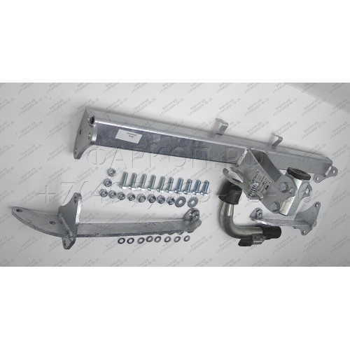 F101C GALIA Полностью оцинкованный фаркоп на Opel Corsa D 2006-2014, FIAT Grande Punto 2005-2010, Grande Punto Evo 2005-2010, Alfa Romeo MiTo 2008-2018. Подрозетник убирается за бампер. Тип шара: C (горизонтальный съемный). Невидимый вырез бампера. Нагруз