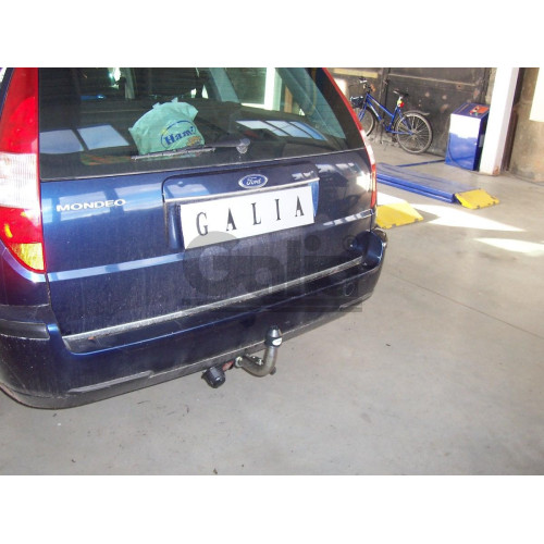 F102A GALIA Полностью оцинкованный фаркоп на Ford Mondeo универсал 1993-2006. Тип шара: A. Подрезка бампера. Нагрузки: 1800/75 кг, масса фаркопа 17,22 кг