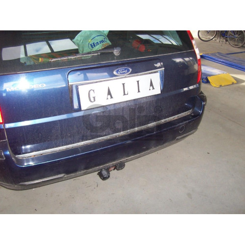 F102A GALIA Полностью оцинкованный фаркоп на Ford Mondeo универсал 1993-2006. Тип шара: A. Подрезка бампера. Нагрузки: 1800/75 кг, масса фаркопа 17,22 кг