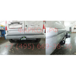 F111-F Лидер-плюс ТСУ для Ford Tourneo Connect 2002-2014 без выреза бампера. Нагрузки: 2000/100 кг, масса фаркопа 23,5 кг (без электрики в комплекте)