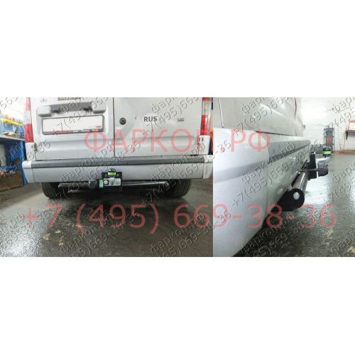 F111-F Лидер-плюс ТСУ для Ford Tourneo Connect 2002-2014 без выреза бампера. Нагрузки: 2000/100 кг, масса фаркопа 23,5 кг (без электрики в комплекте)
