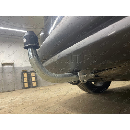 F114A GALIA Полностью оцинкованный фаркоп на Ford Galaxy 2006-2015, Ford S-MAX 2006-2015. Подрозетник убирается за бампер. Тип шара: A. Невидимый вырез бампера. Нагрузки: 1800/100 кг, масса фаркопа 15,12 кг