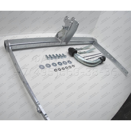 F114A GALIA Полностью оцинкованный фаркоп на Ford Galaxy 2006-2015, Ford S-MAX 2006-2015. Подрозетник убирается за бампер. Тип шара: A. Невидимый вырез бампера. Нагрузки: 1800/100 кг, масса фаркопа 15,12 кг