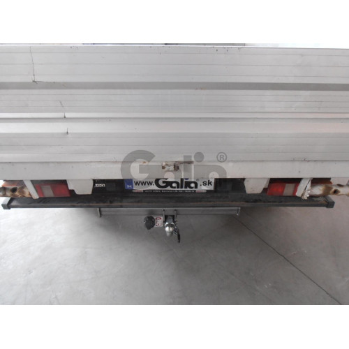 F116C GALIA Полностью оцинкованный фаркоп на Ford Transit шасси 2000-2014. Тип шара: C (горизонтальный съемный). Установка без выреза бампера. Нагрузки: 3000/120 кг, масса фаркопа 16,17 кг
