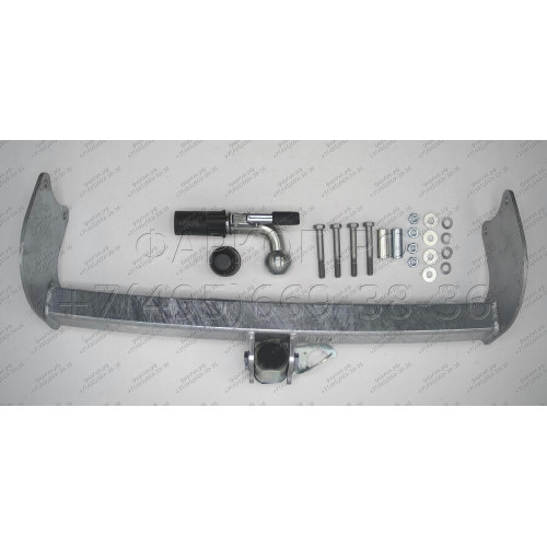 F116C GALIA Полностью оцинкованный фаркоп на Ford Transit шасси 2000-2014. Тип шара: C (горизонтальный съемный). Установка без выреза бампера. Нагрузки: 3000/120 кг, масса фаркопа 16,17 кг