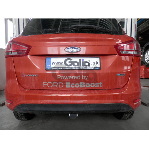 F118C GALIA Полностью оцинкованный фаркоп на Ford B-Max 2012-2017. Подрозетник убирается за бампер. Тип шара: C (горизонтальный съемный). Без выреза бампера. Нагрузки: 1150/75 кг, масса фаркопа 15,36 кг