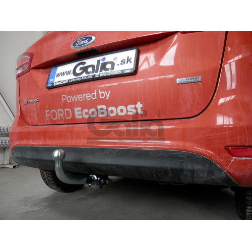 F118C GALIA Полностью оцинкованный фаркоп на Ford B-Max 2012-2017. Подрозетник убирается за бампер. Тип шара: C (горизонтальный съемный). Без выреза бампера. Нагрузки: 1150/75 кг, масса фаркопа 15,36 кг