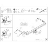 F118C GALIA Полностью оцинкованный фаркоп на Ford B-Max 2012-2017. Подрозетник убирается за бампер. Тип шара: C (горизонтальный съемный). Без выреза бампера. Нагрузки: 1150/75 кг, масса фаркопа 15,36 кг