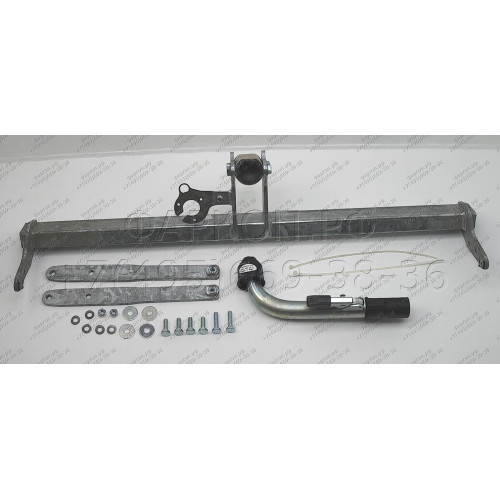 F118C GALIA Полностью оцинкованный фаркоп на Ford B-Max 2012-2017. Подрозетник убирается за бампер. Тип шара: C (горизонтальный съемный). Без выреза бампера. Нагрузки: 1150/75 кг, масса фаркопа 15,36 кг