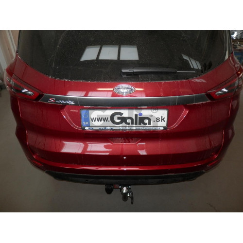 F133C GALIA Полностью оцинкованный фаркоп на Ford Galaxy 2015-2022, Ford S-MAX 2015-2023. Тип шара: C (горизонтальный съемный). Невидимый вырез бампера. Нагрузки: 2000/90 кг, масса фаркопа 17,17 кг