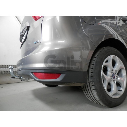 F139C GALIA Полностью оцинкованный фаркоп на Ford Focus 2003-2018, Ford Focus C-MAX 2003-2010, 2010-2019, Ford Grand C-MAX 2010-2019. Тип шара: C (горизонтальный съемный). Невидимый вырез бампера. Нагрузки: 1700/80 кг, масса фаркопа 15,97 кг