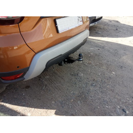 FA 0270-E Бизон Фаркоп на Renault Duster 2 2021-2022 без подрезки бампера. Тип шара: E (легкосъемный шар под квадрат). Нагрузки: 2500/100 кг, масса фаркопа 17 кг. Не 