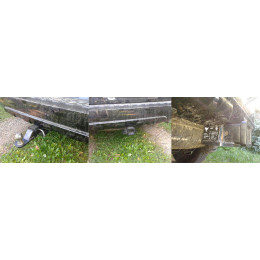 FA 0412-E Бизон Фаркоп на Nissan Pathfinder R51 2004-2014. Требуется подрезка бампера. Тип шара: E (легкосъемный шар под квадрат). Нагрузки: 2300/120 кг. Не комплект