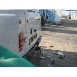 FA 0642-E Бизон Фаркоп на УАЗ Буханка / UAZ 452 / УАЗ 452, 2206, 3909, 3962, 3741, 3303 1965- без подрезки бампера. Тип шара: E (легкосъемный шар под квадрат). Нагрузки: 2