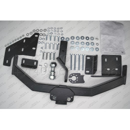 FA 0724-E Бизон Фаркоп на Hyundai Santa Fe 2012-2018, Kia Sorento II XM 2012-2020. Требуется подрезка бампера. Тип шара: E (легкосъемный шар под квадрат). Нагрузки: 3000/120 кг