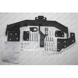 FA 0724-E Бизон Фаркоп на Hyundai Santa Fe 2012-2018, Kia Sorento II XM 2012-2020. Требуется подрезка бампера. Тип шара: E (легкосъемный шар под квадрат). Нагрузки: 3000/120 кг