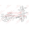 FA 0724-E Бизон Фаркоп на Hyundai Santa Fe 2012-2018, Kia Sorento II XM 2012-2020. Требуется подрезка бампера. Тип шара: E (легкосъемный шар под квадрат). Нагрузки: 3000/120 кг. Не комплектуется электрикой