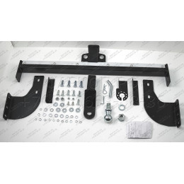 FA 0829-E(N) Бизон Фаркоп с хромированной накладкой на Ford Ranger 2013-2022, Mazda BT-50 2012-2020 без подрезки бампера. Тип шара: E (легкосъемный шар под квадрат). Н