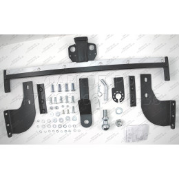 FA 0829-E(N) Бизон Фаркоп с хромированной накладкой на Ford Ranger 2013-2022, Mazda BT-50 2012-2020 без подрезки бампера. Тип шара: E (легкосъемный шар под квадрат). Н