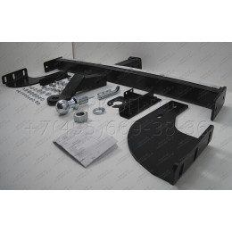 FA 0829-E(N) Бизон Фаркоп с хромированной накладкой на Ford Ranger 2013-2022, Mazda BT-50 2012-2020 без подрезки бампера. Тип шара: E (легкосъемный шар под квадрат). Н