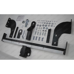 FA 0829-E(N) Бизон Фаркоп с хромированной накладкой на Ford Ranger 2013-2022, Mazda BT-50 2012-2020 без подрезки бампера. Тип шара: E (легкосъемный шар под квадрат). Н