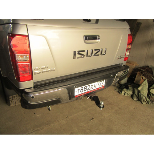 FA 0996-E Бизон Фаркоп на Isuzu D-MAX 2012-2021 без подрезки бампера. Тип шара: E (легкосъемный шар под квадрат). Нагрузки: 3500/120 кг. Не комплектуется электрикой