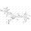 FA 1008-E Бизон Фаркоп на Mitsubishi L200 2015-2023, FIAT Fullback 2016-2019 без подрезки бампера. Тип шара: E (легкосъемный шар под квадрат). Нагрузки: 3300/120 кг. Не комплектуется электрикой